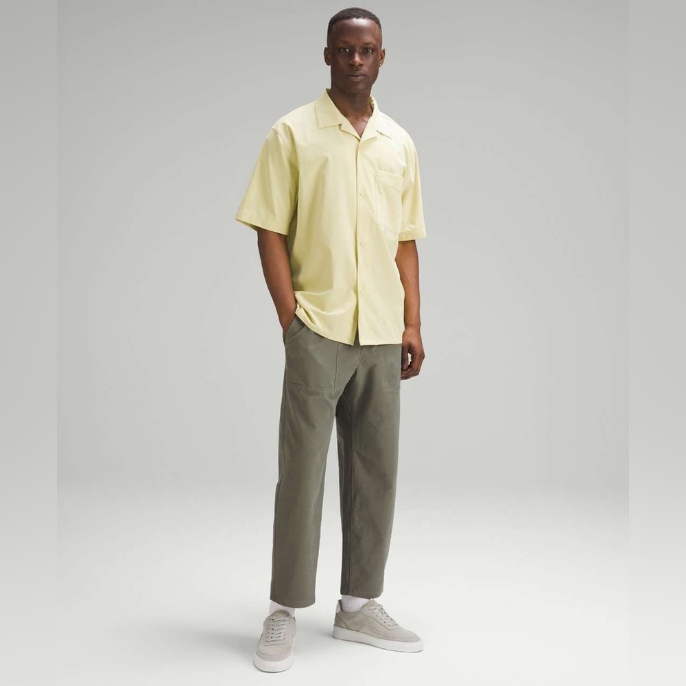 Lululemon Airing Easy Camp Collar Shirt Finch Yellow Men’s Size X-Large - Picture 2 of 8